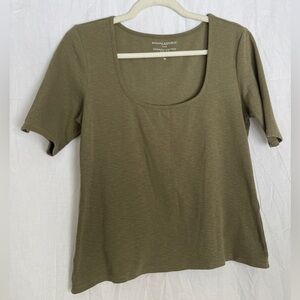 Banana Republic Olive Green Women's Top